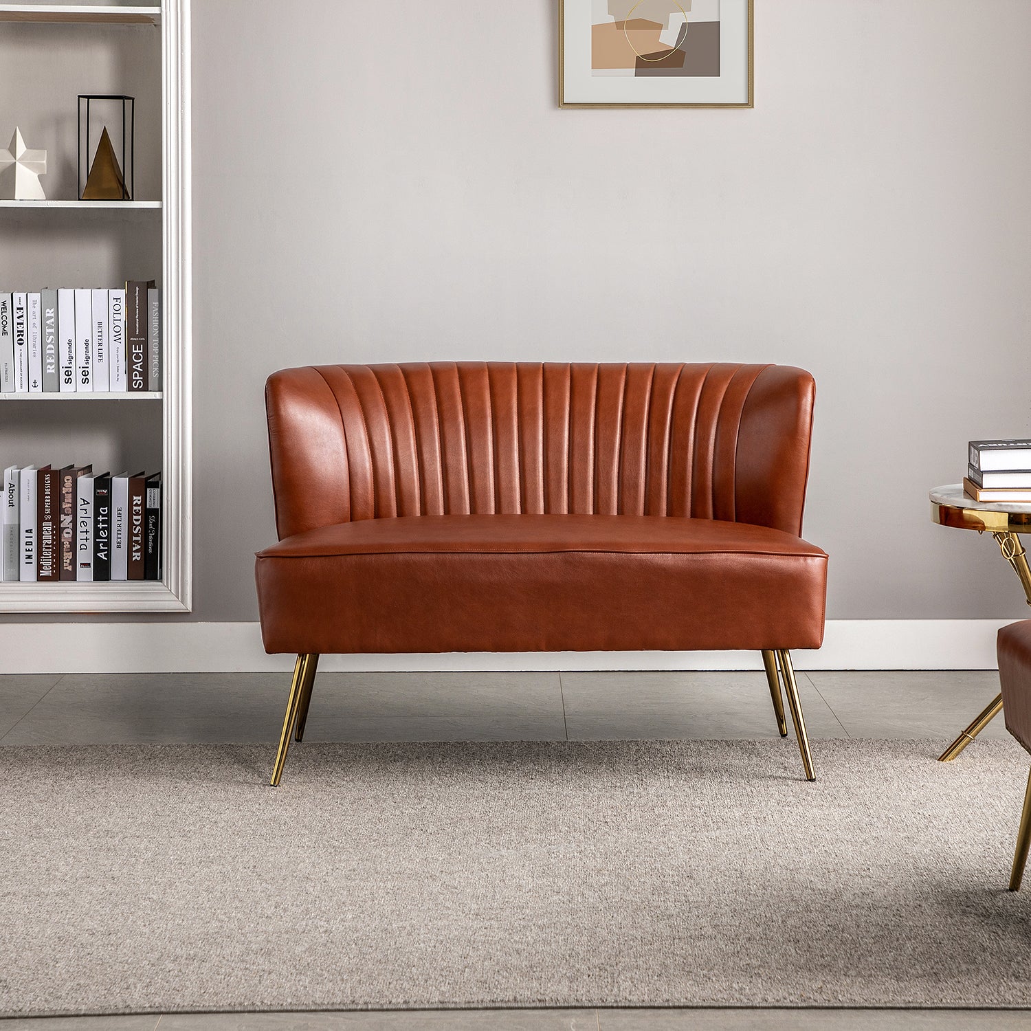 Monica Loveseat in Brown