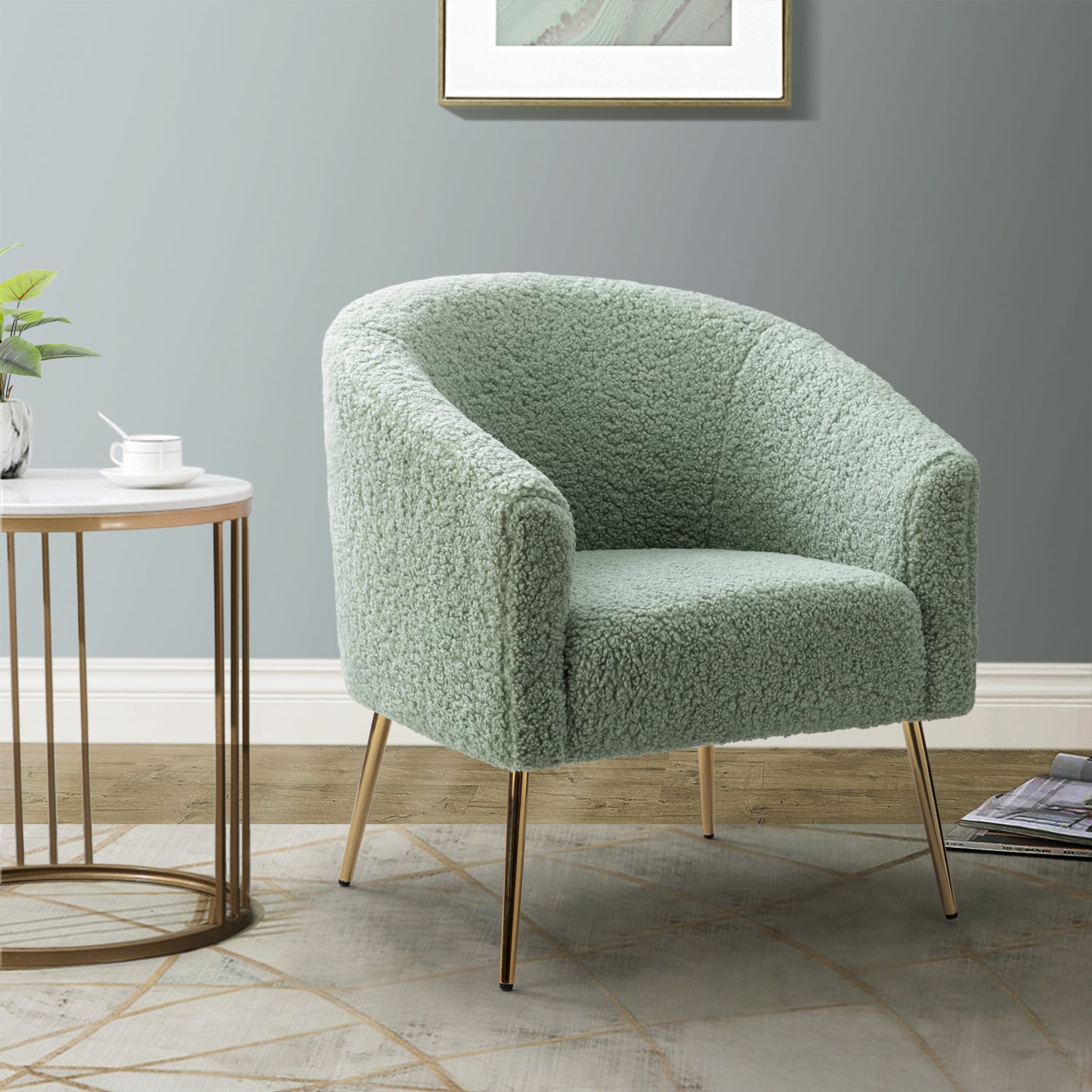 Vicenza Barrel Chair in Sage