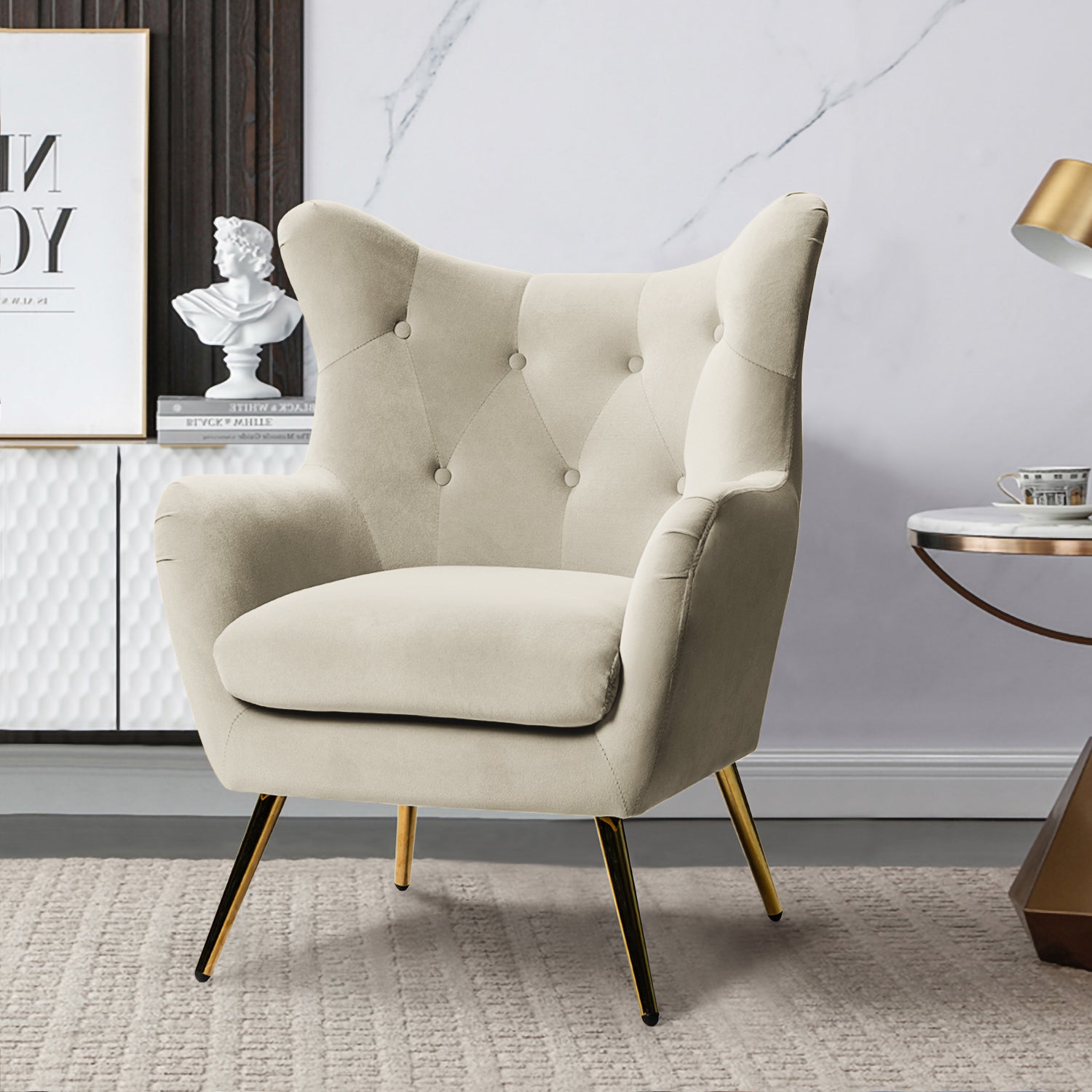 Arama Accent Chair in Tan
