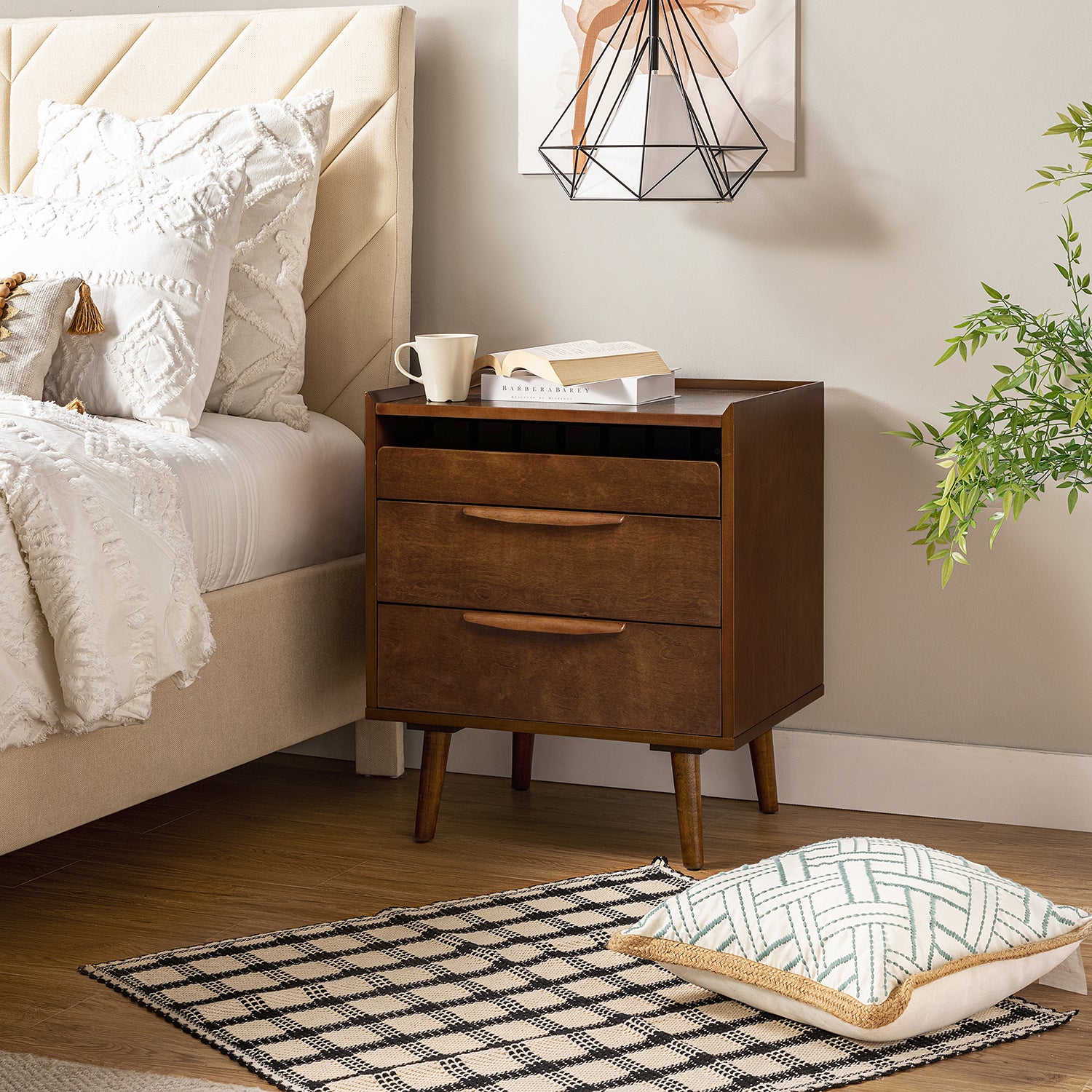 Florrie Nightstand in Walnut