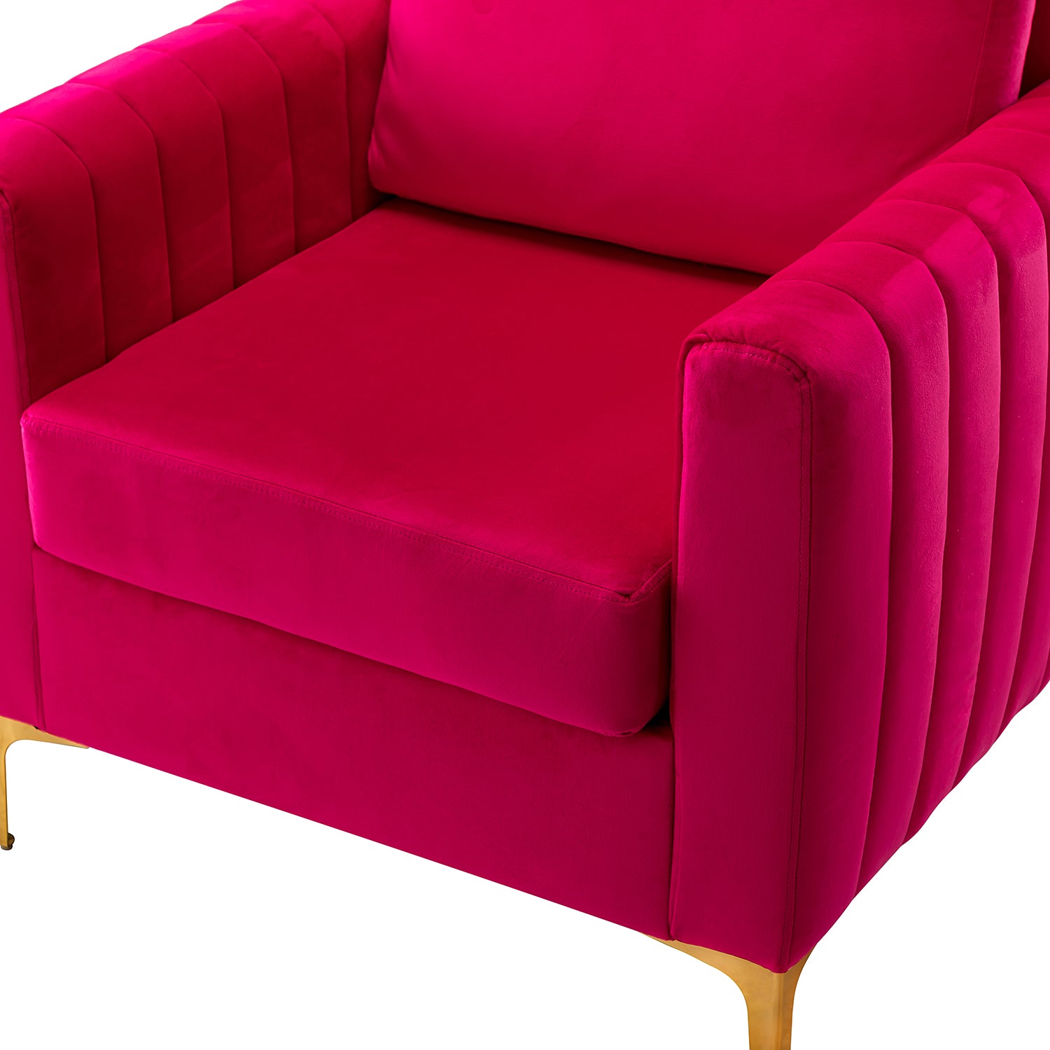 Ganymedes Club Chair in Fuchsia