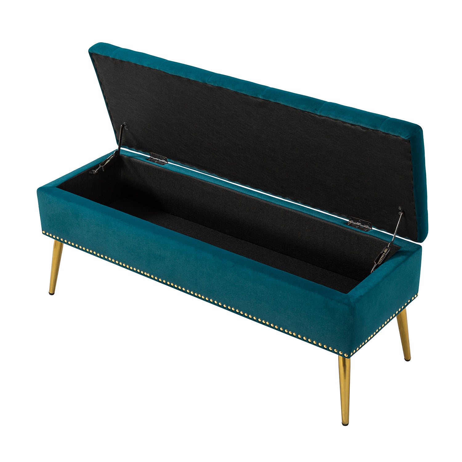 Achilles Storage Bench in Teal