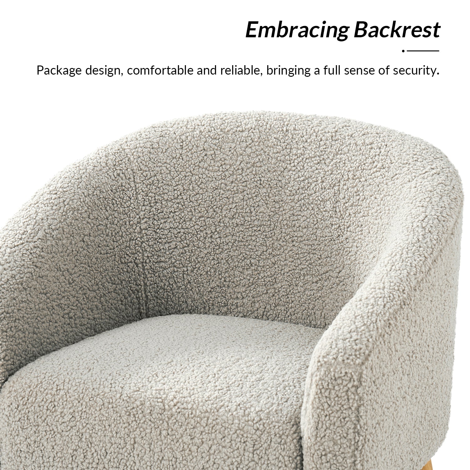 Nell Boucle Armchair in Grey