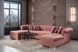 Luna Sectional - Pink